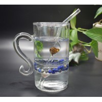 Reusable Custom Drink Glass crystal Straw,Glass Straw Set Water Coffee Straight Bent Drinking Glass Straw