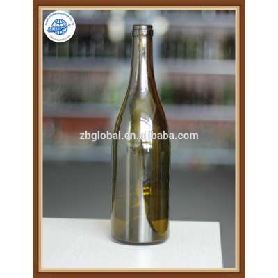 75cl weight empty colored glass wine bottle