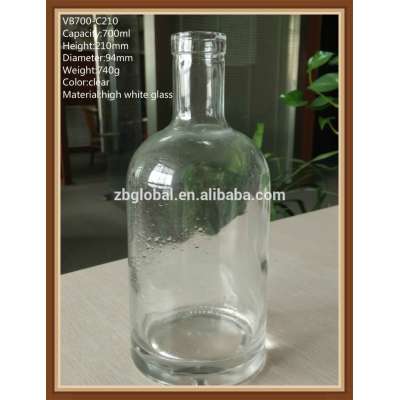 700ml Vodka Use and Screen Printing Surface Handling glass liquor bottle