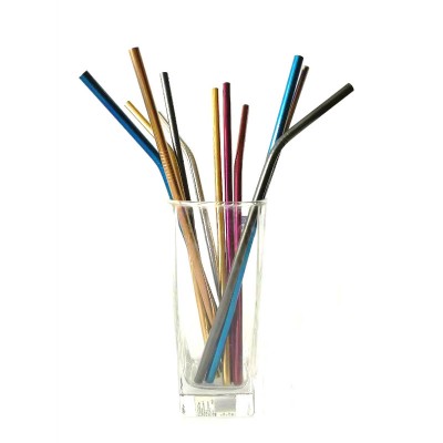 Metal stainless steel straw drinking straw wholesale amazon